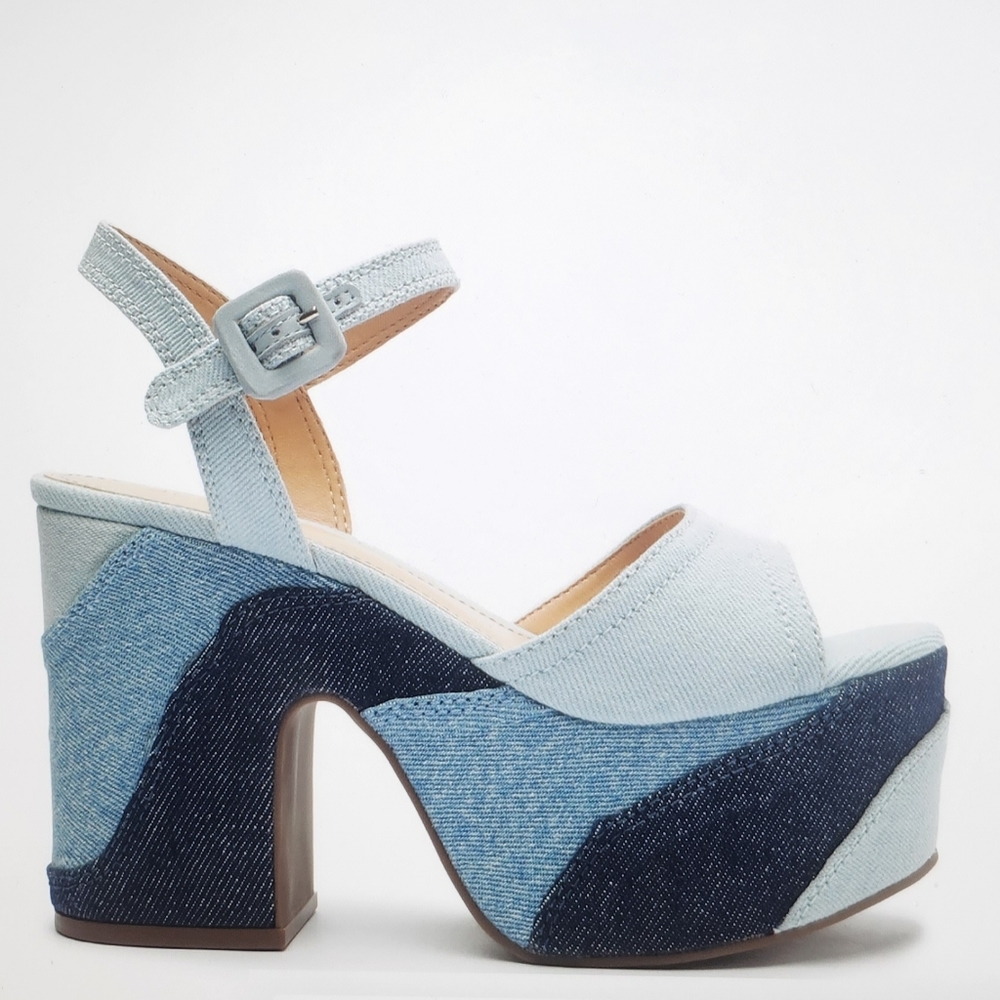 Schutz "Isabelle" Denim sandal